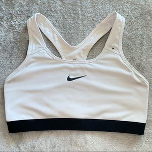 Nike Pro Sports Bra White / Black Women’s Large